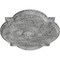 Ekena Millwork Waltz Ceiling Medallion (Canopies up to 5 1/4"), 24"W x 20 1/2"H x 1 1/8"P, Ultra Pure White Crackle CM24WAUWC - alternate 2
